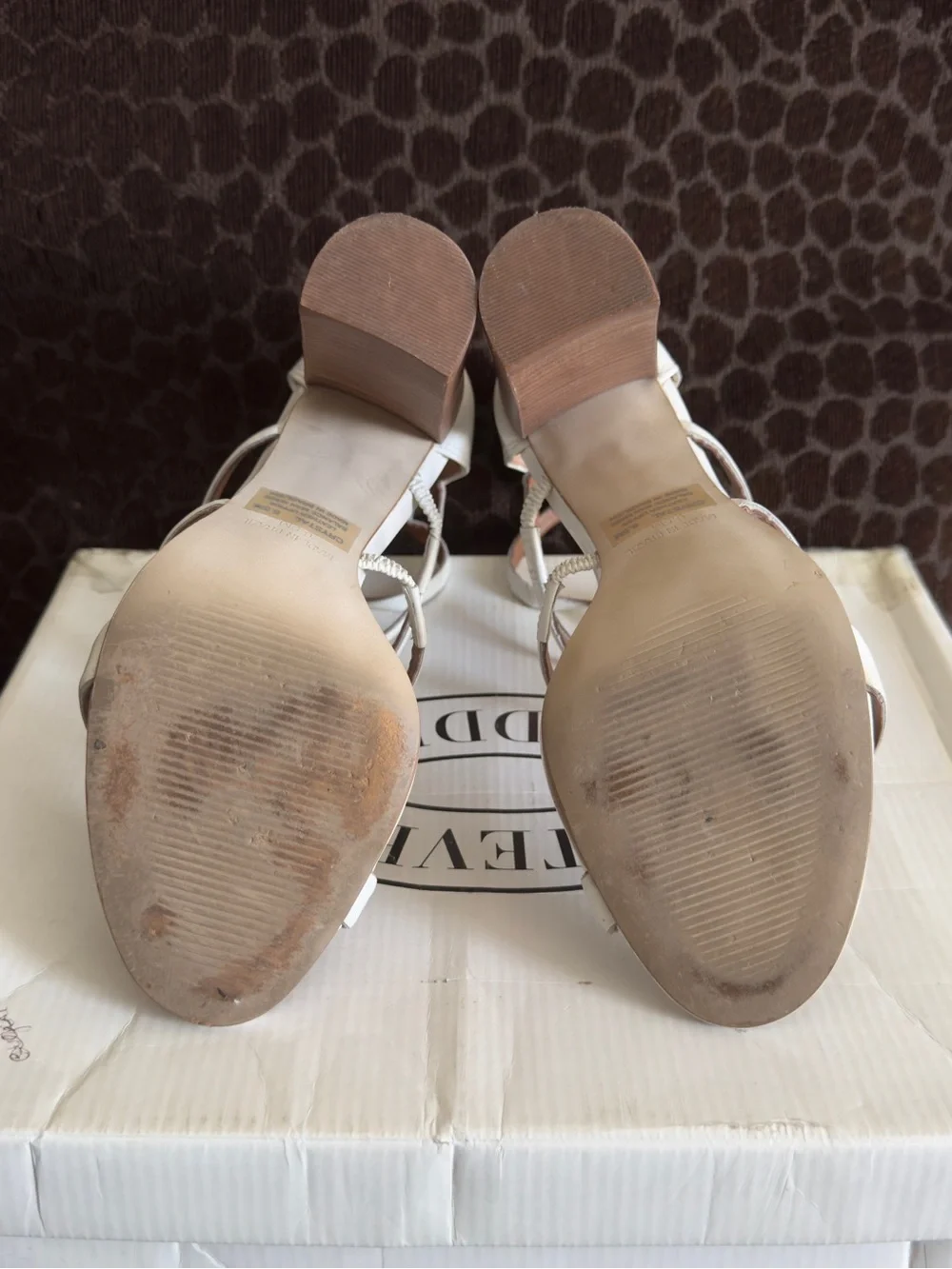Steve Madden Crystal Leather Sandals - Picture 6 of 8